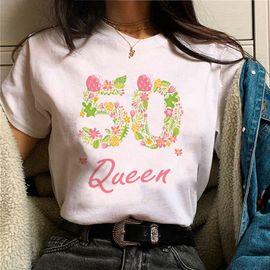 T-Shirt Graphique Pour Femme,50 Ans,50e Anniversaire,Manga Harajuku,Vêtements De Bande Dessinée,Haut 600