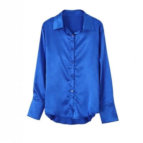 Chemise En Satin À Manches Sulfpour Femme,Élégante,Vintage,Décontractée,À Lèvent,Pour Le Bureau