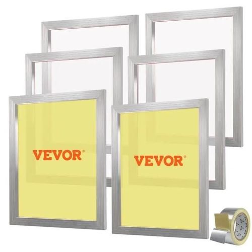Lot De 6 Cadres De Sérigraphie - Vevor - Kit De Sérigraphie En Alu50,8x61 Cm Mailles 305