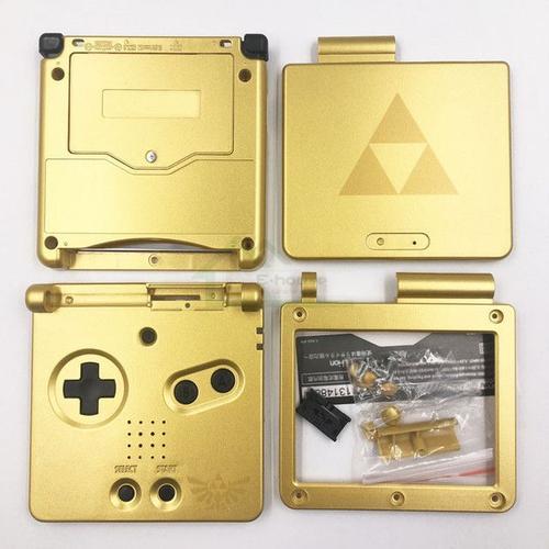 Coque De Remplacement Complète Pour Console De Jeu Édition Limitée Gba Sp Zelda Triforce