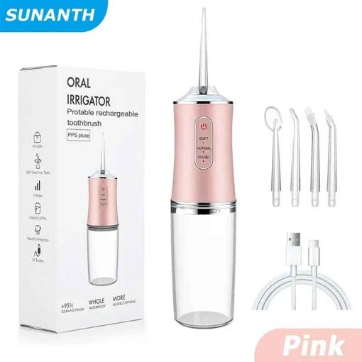 Irrigateur Chevportatif Aste Par Usb,Hydropulseur Dentaire,Jet D'ea...