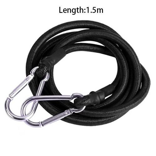 Corde De Sangle Avec Crochets Mousquetons,1m/1.5m/2m,Accessoire Pour Bagages,Kayak,Camping,Cyclisme - Type 1.5m