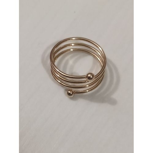 Bague Métal Doré,Spirale ,Taille 17
