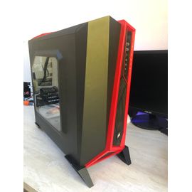 Corsair Carbide SPEC-ALPHA, Noir/Rouge - Boîtier PC Moyen Tour - ATX / mATX / Mini-ITX - USB 3.0 - Avec fenêtre