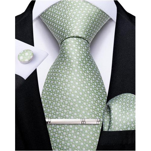 Lot De 2 Cravates En Soie Pour Père Et Fils - Cravate Réglable Et Boutons De Manchette Carrés De Poche Pour Enfants