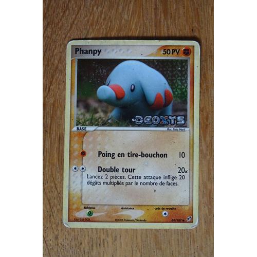 Carte Pokemon Phanpy Holo 50 Pv Ex Deoxys 69/107 Bloc Ex