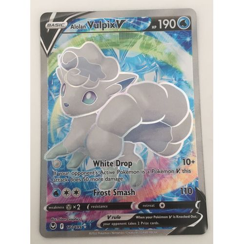 Goupix D¿Alola V 173/195, Tempête Argentée, Version Anglaise