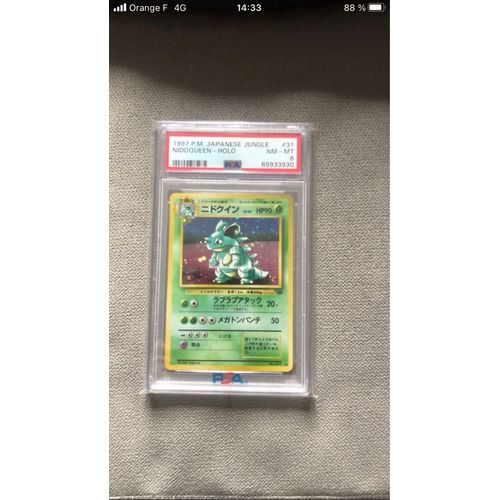 Pokémon Nidoqueen Holo Jungle Japonaise 1997psa 8