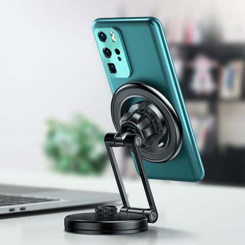 Support De Téléphone Magnétique Pliable Pour Voiture Support De Téléphone Portable Aimant De Bureau Notbeook Support Rapide Pour Iphone Samsung Xiaomi Nouveau Rotation À 1080 ° 2023