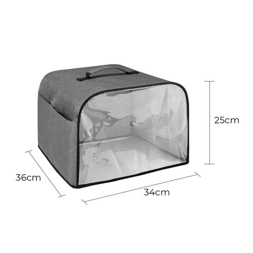 Couvercle anti-poussière pour grille-pain,Durable,pour la cuisine,la friteuse à Air,le micro-ondes,la cuisson domestique du pain,accessoires pour Grill Ninja Foodi - Type Dark Grey