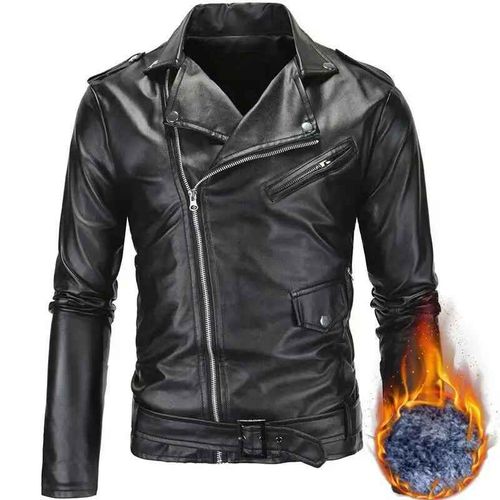 Veste Punk Rock En Cuir Pu Pour Hommes,Col À Revers Avec Struczip,Vêtements D'extérieur Britanniques Noirs Et Blancs,Mode,Combb 2023