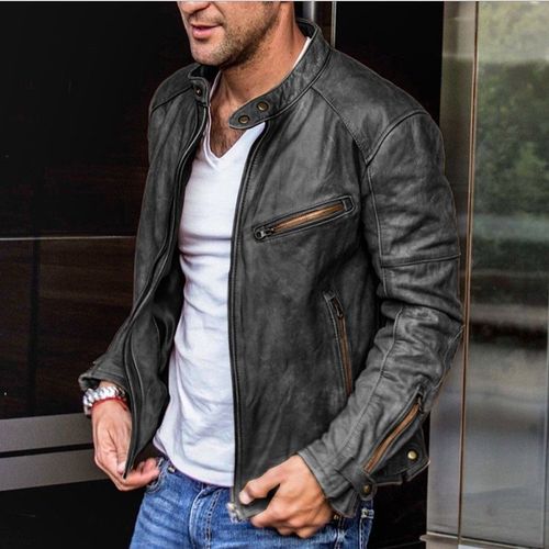 Veste De Moto En Cuir Pu Pour Hommes,Europe Et États-Unis,Stand Ur Punk,Youth