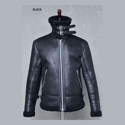 Veste En Cuir Avec Col En Fourrure Pour Homme,Col Montant Épais,Veste En Cuir Polyvalente Intégrée,Confortable Et Chaude,Mode
