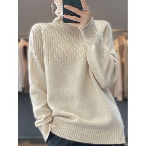 Pull À Col Roulé Tendance Pour Femme,Haut À La Mode,Coréen,Tricot,Automne Hiver 2022