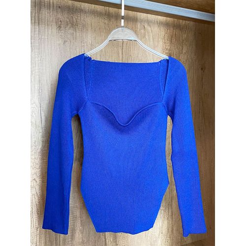 Pour Femme,Sweat À Manches Longues,Pull-Over Col Carré Tricoté,Top Blanc,Noir,Collection Automne,Hiver,Été