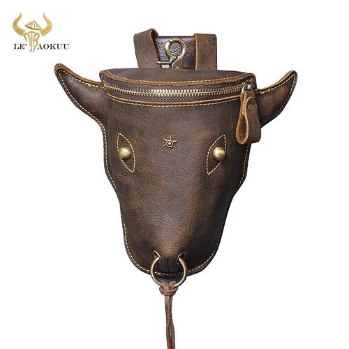 Sac de luxe en cuir véritable pour hommes,Design à la mode,crochet,petit sac de taille,banane,ceinture,paquet de cigarettes,étui pour téléphone de 6 pouces,835