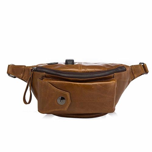 Sac en cuir de qualité pour hommes,décontracté,mode marron,voyage,ceinture,poitrine,Design,coque de téléphone,pochette masculine,205
