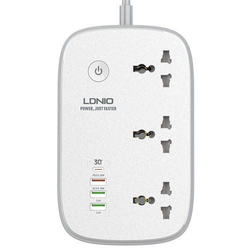 Sat-Multiprise NIO Tuya avec protection contre les surtensions,3 prises AC,télécommande WiFi,prise domestique intelligente,UE,États-Unis,Royaume-Uni - Type Universal Standard