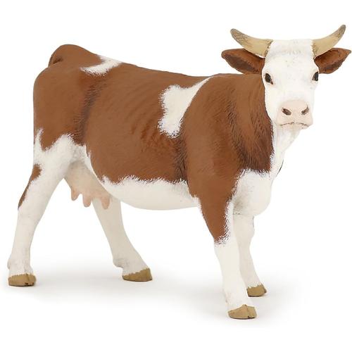 Vache Simmental La Vie A La Ferme Animaux Figurine, 51133, Multicolore