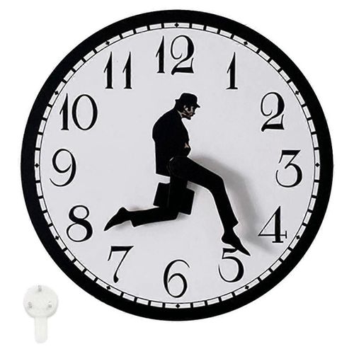 Promenades horloge, Silly Walk horloge murale, une horloge murale intéressante pour chambre à coucher cuisine salon, roman