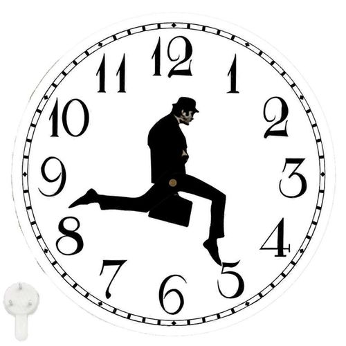 Promenades horloge, Silly Walk horloge murale, une horloge murale intéressante pour chambre à coucher cuisine salon, roman