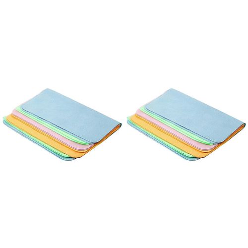 10Pcs Doux Chamois Lunettes Nettoyant Lunettes Fine Fibre Nettoyer Chiffon Pour Le Nettoyage De L¿appareil Photo De L¿objectif