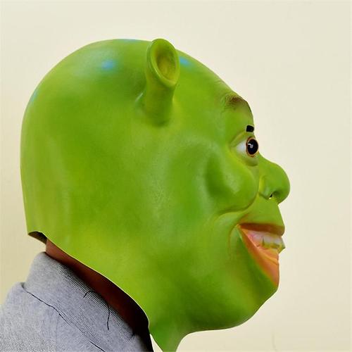 Shrek Masque Costume Masque Halloween Cosplay Tête Complète Vert Adulte Shrek Masque Latex