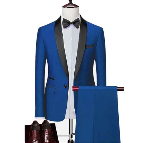 Ensemble 3 Pièces Slim Fit Pour Homme,Smoking Formel,Blazer De Mariage,Veste Habillée,Manteau Et Pantalon,Haute Qualité