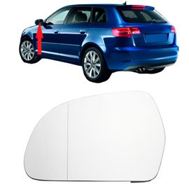 Rétroviseur Latéral Métropolitain Avec Support Pour Conducteur,Plaque Arrière En Verre Pour Audi A5 Qufresh S4 8k0857535f