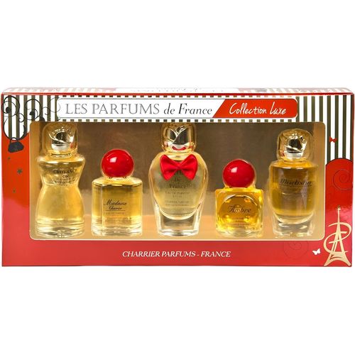 Charrier Parfums Les Parfums De France, Collection Luxe, Coffret De 5 Eaux De Parfum Miniatures, Floral, 49, 7 Ml 