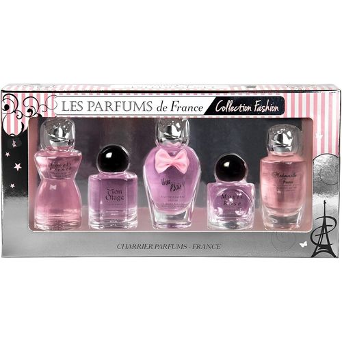 Charrier Parfums Les Parfums De France, Collection Fashion, Coffret De 5 Eau De Parfums Miniatures, 51.8 Ml 