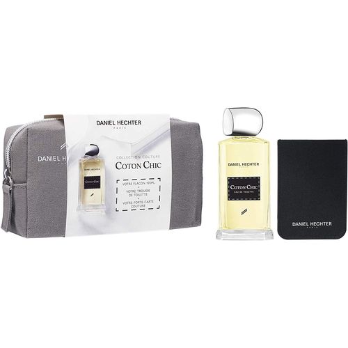 Daniel Hechter - Trousse Collection Couture Coton Chic - Eau de Toilette 100 ml & Porte-Carte - Coffret Cadeau Homme