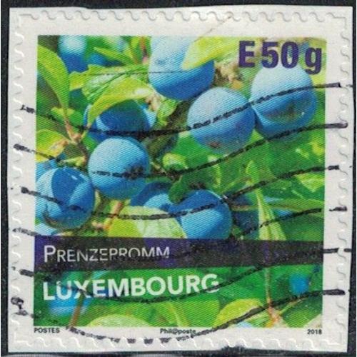 Luxembourg 2018 Oblitéré Used Variété De Prune Prënzepromm Y&t Lu 2133 Su
