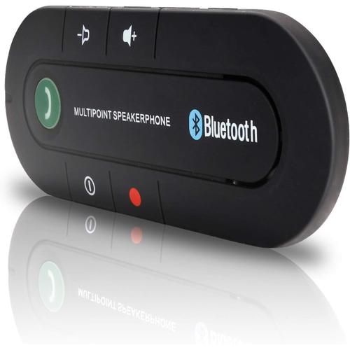 Hengda Auto Car Handsfree V4.2 Kit De Voiture Mains Libres Pare-Soleil Bluetooth Compatible Avec Iphone, Samsung Pour Gps, Musique, Appel