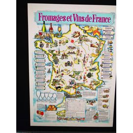 Affiche Vin Fromage France 