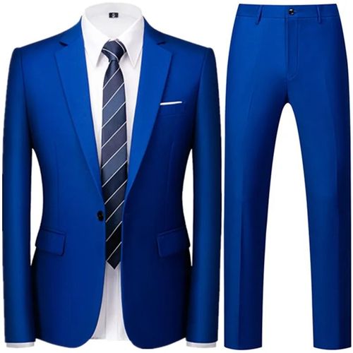 Costumes D'affaires Décontractés Pour Hommes,Blazers À Un Bouton,Veste,Manteau,Fjpants,Olympiques De Documents Solides,Mode Masculine,Printemps,Automne,2023