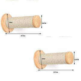 Étagères Murales En Bois Pour Chat,Arbre À Chat,Poteaux D'escalade,Échelles Avec Hamac,Maison Pour Chat,Pont Pour Chatons,Perchoir Pour Dormir - Type 2pcs Posts