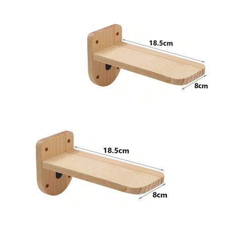 Meubles Muraux En Bois Pour Chats,1 Pièce,Étagères Pour Chats,Perchoirs,Marches Pour Chats,Échelle,Lit,Activité,Arbre,Structure D'escalade Moderne - Type 2pcs Cat Pedal