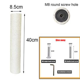 Poste À Gratter En Pvc Pour Chat,Pour Arbre À Chat,Bricolage,Cadre D'escalade,Remplacement,Chaton,Jouet En Corde De Sisal,Meubles À Gratter - Type 40x8.5cm-1 Piece