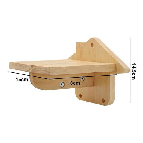 Étagère D'escalade En Bois Pour Chats,Perchoirs Pour Chats,Activité,Grattoir D'arbre À Chat,Escaliers,Meubles Muraux - Type Wall Shelf 01