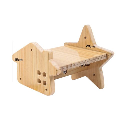 Étagère D'escalade En Bois Pour Chats,Perchoirs Pour Chats,Activité,Grattoir D'arbre À Chat,Escaliers,Meubles Muraux - Type Wall Shelf 02