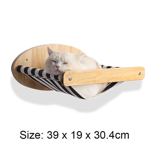 Étagères D'escalade Murales Pour Chat,Arbre À Chat,Meubles En Bois,Grattoir,Plate-Forme De Saut,Échelle De Ul,Dormir Et Jouer - Type A Cat Hammock