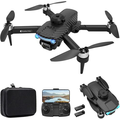 Drone Avec Camera Xt204 4k Double Caméra Grand Angle 2,4ghz Photographie Gestuelle,6-Axe Gyro,Positionnement Du Flux Optique,Détection D'obstacles À 360°,Moteur Sans Balais,Pliable Noir 2 Piles-Sanag