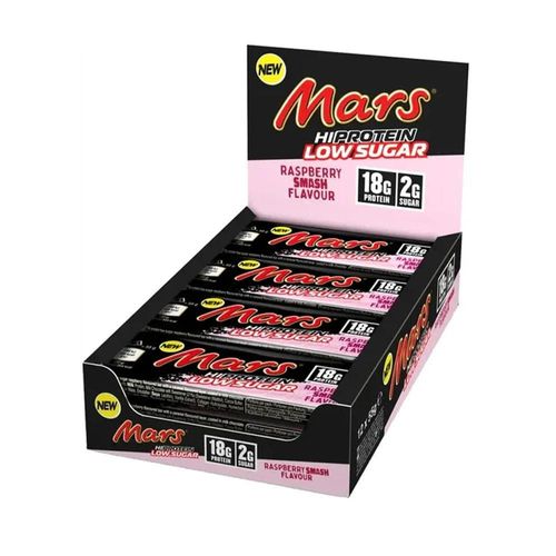 Mars High Protein Low Sugar Bar (12x55g)|Chocolate Raspberry| Barres Protéinées|Mars Protein 
