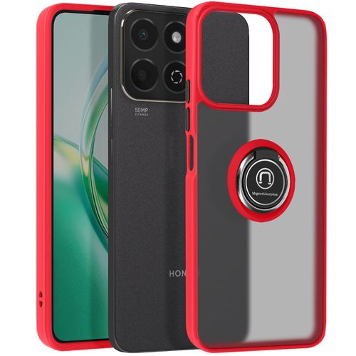 Coque Pour Honor 200 Smart Bague Métallique Support Vidéo Rouge