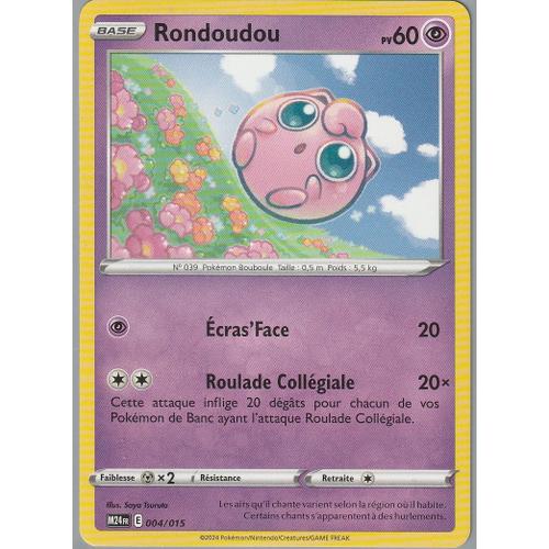 Carte Pokémon - Rondoudou - 004/015 - Mac-Do 2024