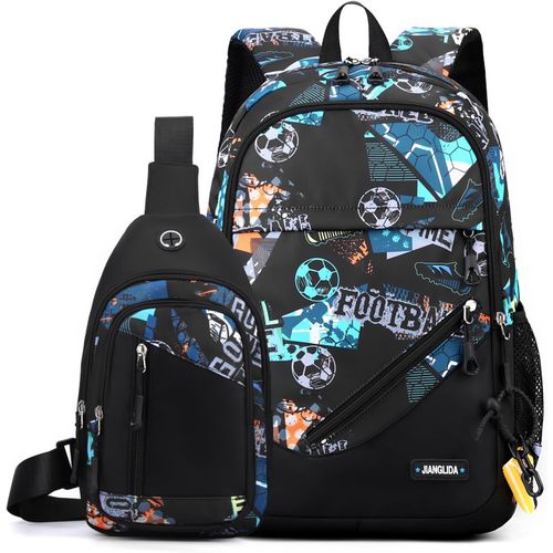 Cartable Garcon Primaire College-Sac a Dos pour Enfants Adolescents Mode et Multifonctionnel,Cadeau pour les Garçons et les Filles âgés de 10 à 12 ans,Sac D'école Grande Imperméable