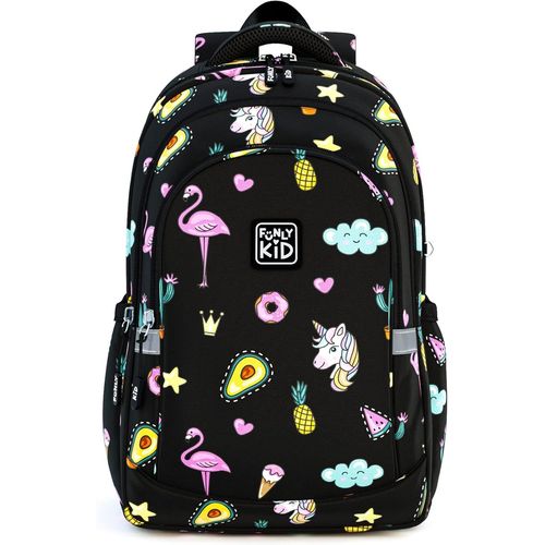 Sac à dos scolaire pour filles-cartable ultra léger,sac à dos pour l'école maternelle,collège et lycée,imperméable aux réflecteurs,cadeau pour enfants et ados