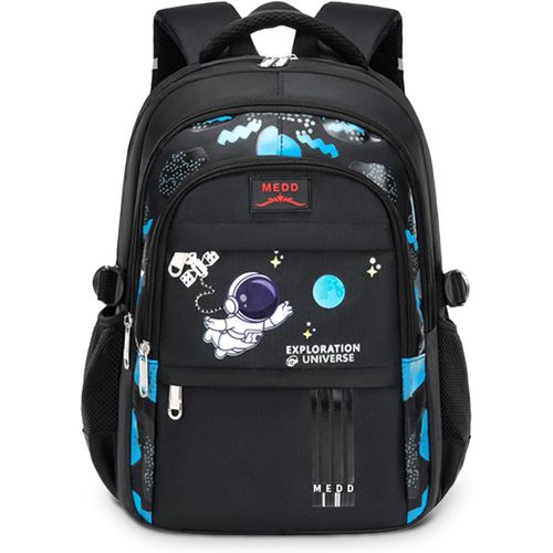 Sac à Dos pour Enfant Cartable Garçon Primaire Sac Ecole Garçon de Grande Capacité et Imperméable,Sac D'école Ergonomique pour Enfants 6 8 10 12ans,Idéal pour l'école ou les Voyages,Noir