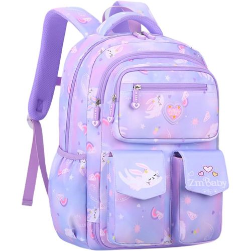 Sac A Dos pour Enfant Cartable Fille Primaire Maternelle,Kawaii Sac D'école pour Fille Garçon 6 8 à 10 ans,Sac Ecole Léger et Imperméable,28 * 17 * 41 cm